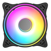 Cit Tornado Fnb 120Mm Rgb Led Fan - High Airflow Quiet Operation 4-Pin Pwm Black