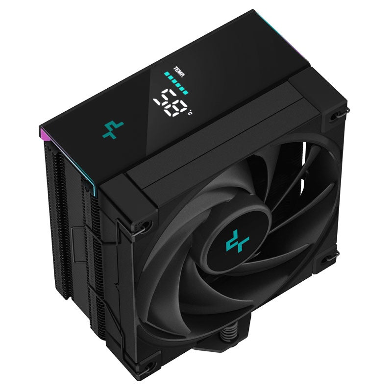 DeepCool AK400 Digital CPU Cooler, 1x 120mm Fan, Single Tower, ARGB, 4x Direct Touch Copper Heatpipes, Intel/AMD