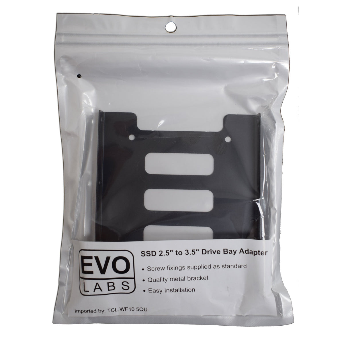 Evo Labs Single Metal SSD 2.5" to 3.5" Drive Bay Adapter