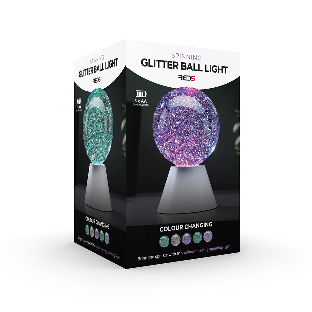 Spinning Glitter Ball Light