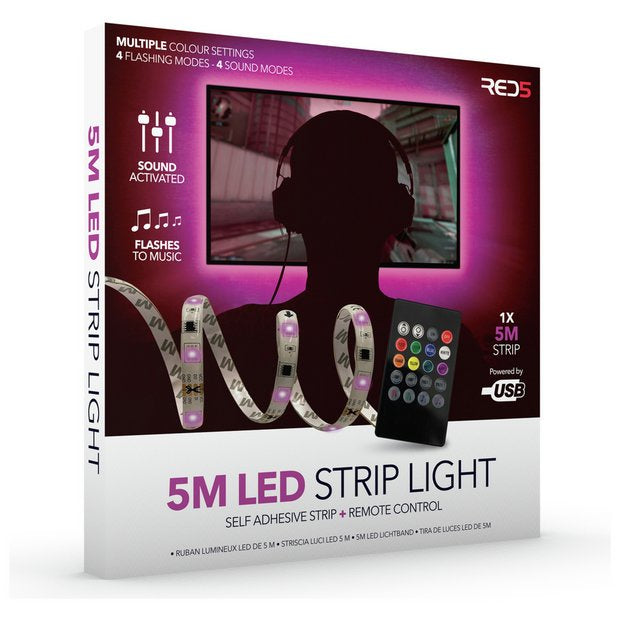 5M LED Lights Sound Controlled
