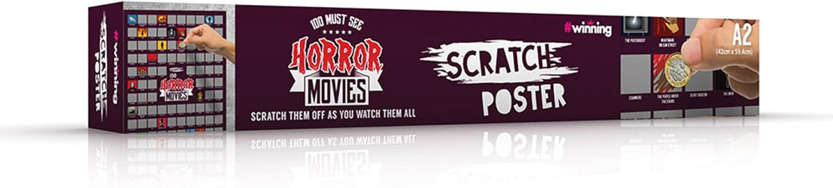 Scratch Poster - 100 Horror Movies