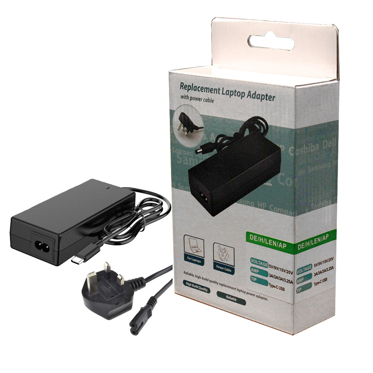 Sumvision 65W Universal USB C Laptop Charger Compatible With All USB-C Brands