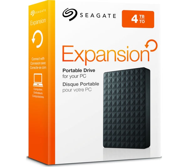Seagate Basic 4TB Desktop External Hard Drive in Black - USB3.0