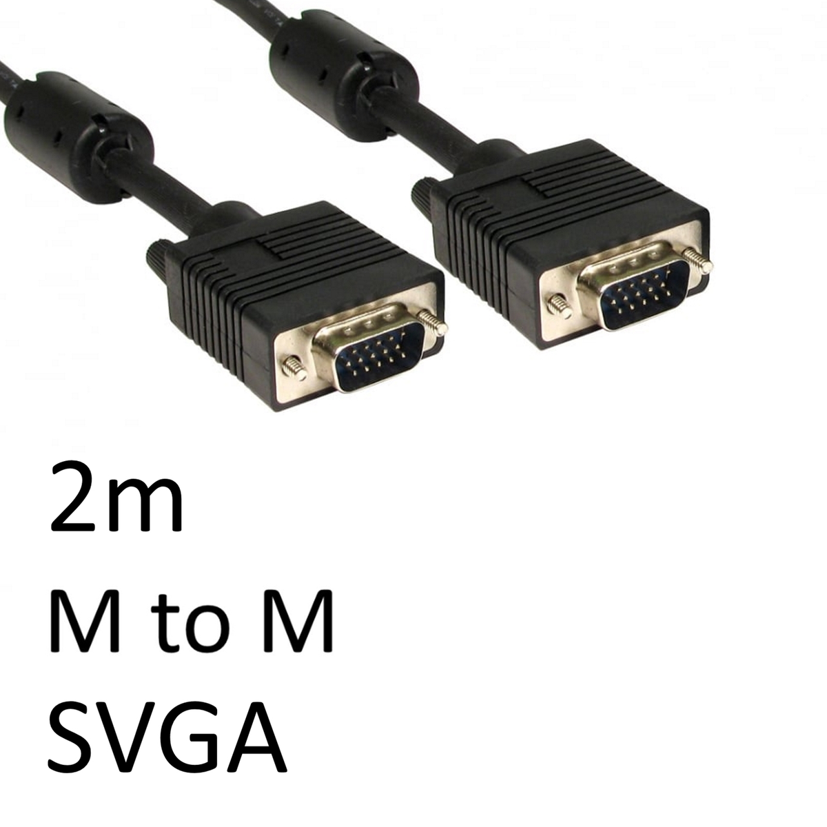 VGA (M) to VGA (M) 2m Black OEM Display Cable